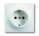 ABB Impuls 2CKA002011A3891 Розетка Schuko (16A, под рамку, с/у, з/к, белый бархат)