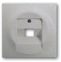 ABB Impuls 2CKA001753A0087 Накладка розетки телефонной/компьютерной (1хRJ11/RJ45, серебристо-алюминиевая)