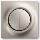 ABB Impuls 2CKA001753A5333 Клавиша двойная (подсветка, шампань-металлик)