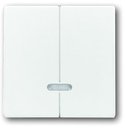 ABB Carat/Future Linear/Solo/Busch-Axcent 2CKA006599A2908 Накладка 2-канального светорегулятора нажимного (подсветка, белая)