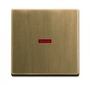 ABB Династия 2CKA001751A3118 Клавиша одиночная (красная линза, античная латунь)