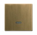 ABB Династия 2CKA006599A3023 Накладка светорегулятора нажимного (подсветка, античная латунь)