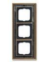 ABB BJE Династия 2CKA001754A4597 Рамка 3-ая (античная латунь/черная роспись)