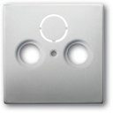 ABB Pure steel 2CKA001724A4271 Крышка розетки телевизионной (TV+Radio+(SAT), сталь)