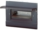 ABB 12038 Estetica Бокс встраиваемый серый 8мод. с дымчатой гориз. дв. IP 40