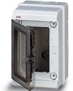 ABB 12784 Europa IP65 бокс настенный 140х220х140мм ШхВхГ прозр.дверь серый