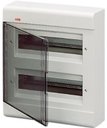 ABB 12474 Europa Бокс навесной серый 24мод. с дымчатой дв. IP41