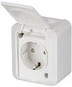 ABB Jussi 2TKA000678G1 Розетка (16 А, IP55, в сборе, шторки, крышка, о/у, з/к, белый)