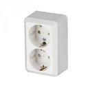 ABB Jussi 2TKA000994G1 Розетка двойная (16 А, в сборе, о/у, з/к, белый)
