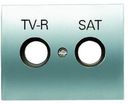 ABB Olas 8450.1 TT Накладка телефонной/компьютерной розетки (Radio/TV, титан)