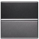 ABB Zenit 2CLA220470N1801 Кнопка с Н.О. контактом 2 модуля (16 А, с возм. подсветки, под рамку, скрытая установка, антрацит)