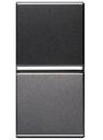 ABB Zenit 2CLA210470N1801 Кнопка с Н.О. контактом 1 модуль (16 А, с возм. подсветки, под рамку, скрытая установка, антрацит)