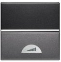 ABB Zenit 2CLA226000N1801 Светорегулятор электронный нажимной (450 Вт, подсветка, под рамку, скрытая установка, 2 модуля, антрацит)