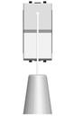 ABB Zenit 2CLA214800N1101 Выключатель одноклавишный (16 А, под рамку, с/у, белый)