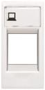 ABB Zenit 2CLA211810N1101 Крышка телефонной/компьютерной розетки (1 модуль, белая)