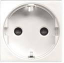 ABB Zenit 2CLA228860N1101 Розетка Schuko с заземляющим контактом и шторками (16 А, безвинт. клеммы, под рамку, скрытая установка, белая)