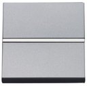 ABB Zenit 2CLA220470N1301 Кнопка с Н.О. контактом 2 модуля (16 А, с возм. подсветки, под рамку, скрытая установка, серебристый)