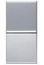 ABB Zenit 2CLA210470N1301 Кнопка с Н.О. контактом 1 модуль (16 А, с возм. подсветки, под рамку, скрытая установка, серебристый)