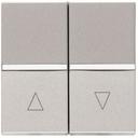 ABB Zenit 2CLA224400N1301 Выключатель жалюзийный двойной (16А, без фиксации, под рамку, с/у, серебро)