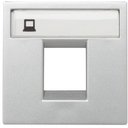 ABB Zenit 2CLA221810N1301 Крышка телефонной/компьютерной розетки (серебро)
