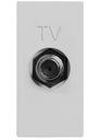 ABB Zenit 2CLA215000N1301 Розетка телевизионная (TV, 1 модуль, F-тип,под рамку, скрытая установка, серебро)