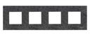 ABB Zenit 2CLA227400N2201 Рамка 4-постовая (2+2+2+2 модуля, сланец)