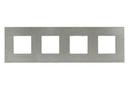 ABB Zenit 2CLA227400N4001 Рамка 4-постовая (2+2+2+2 модуля, сталь)