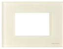 ABB Zenit 2CLA247300N3001 Рамка 1.5 поста итальянский стандарт (3 модуля, стекло белое)
