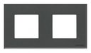 ABB Zenit 2CLA227200N3801 Рамка 2-постовая (2+2 модуля, стекло графит)
