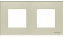 ABB Zenit 2CLA227200N3501 Рамка 2-постовая (2+2 модуля, стекло жемчужное)