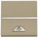 ABB Zenit 2CLA220400N1901 Кнопка с Н.О. контактом 2 модуля (16 А, с возм. подсветки, "звонок", под рамку, скрытая установка, шампань)