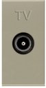 ABB Zenit 2CLA215070N1901 Розетка телевизионная (TV, 1 модуль, под рамку, скрытая установка, шампань)