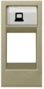 ABB Zenit 2CLA211810N1901 Крышка телефонной/компьютерной розетки (1 модуль, шампань)