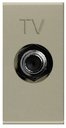 ABB Zenit 2CLA215000N1901 Розетка телевизионная (TV, 1 модуль, F-тип,под рамку, скрытая установка, шампань)