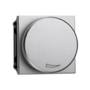 ABB Zenit 2CLA226030N1301 Светорегулятор поворотный (250 Вт, подсветка, под рамку, скрытая установка, 2 модуля, серебро)