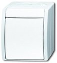 ABB Ocean 2CKA001085A1632 Переключатель одноклавишный (10 А, с возм. подсветки, IP44, в сборе, открытая установка, альпийский белый)