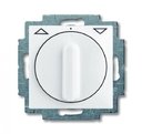 ABB Basic55 2CKA001101A0921 Выключатель жалюзи поворотный (10 А, без фиксации, под рамку, скрытая установка, альпийский белый)