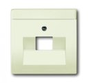 ABB Busch-Axcent 1710-0-3986 Крышка для телефонной/компьютерной розетки (RJ11/RJ12/RJ45, поле для надписи, chalet-белый)