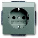 ABB Solo 2011-0-3876 Розетка (16 А, под рамку, с/у, з/к, серый)