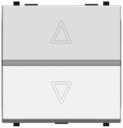 ABB Zenit 2CLA226120N1101 Выключатель жалюзийный (16А, без фиксации, под рамку, с/у, белый)