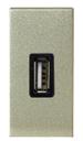 ABB Zenit 2CLA218500N1901 Зарядное устройство (USB, 1 модуль, под рамку, скрытая установка, шампань)
