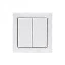 ABB Impressivo 2TKA000173G1 Выключатель двухклавишный (2 доп. клеммы, 16 А, в сборе, IP44, с/у, белый)
