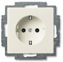 ABB Basic55 2CKA002011A6154 Розетка с заземляющим контактом (16 А, винтовые клеммы, под рамку, скрытая установка, слоновая кость)