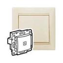 Legrand Valena 695603 Переключатель одноклавишный (10 А, IP31, подсветка, под рамку, с/у, бежевый)