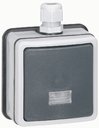 Legrand Plexo 090464 Переключатель 1-клавишный 2-х полюсный (10 А, IP66, подсветка, в сборе, открытая установка, антрацит)