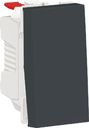 Schneider Electric Unica New NU310354 Переключатель одноклавишный (10 А, 1 модуль, под рамку, скрытая установка, антрацит)