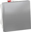 Schneider Electric Unica New NU320330 Переключатель одноклавишный (10 А, 2 модуль, под рамку, скрытая установка, алюминий)