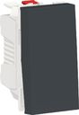 Schneider Electric Unica New NU310654 Выключатель однокнопочный (10 А, 1 модуль, под рамку, скрытая установка, антрацит)