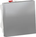 Schneider Electric Unica New NU320630 Выключатель однокнопочный (10 А, 2 модуль, под рамку, скрытая установка, алюминий)