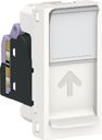 Schneider Electric Unica New NU341418 Розетка компьютерная (RJ45, 1 модуль, cat.6, UTP, под рамку, скрытая установка, белая)